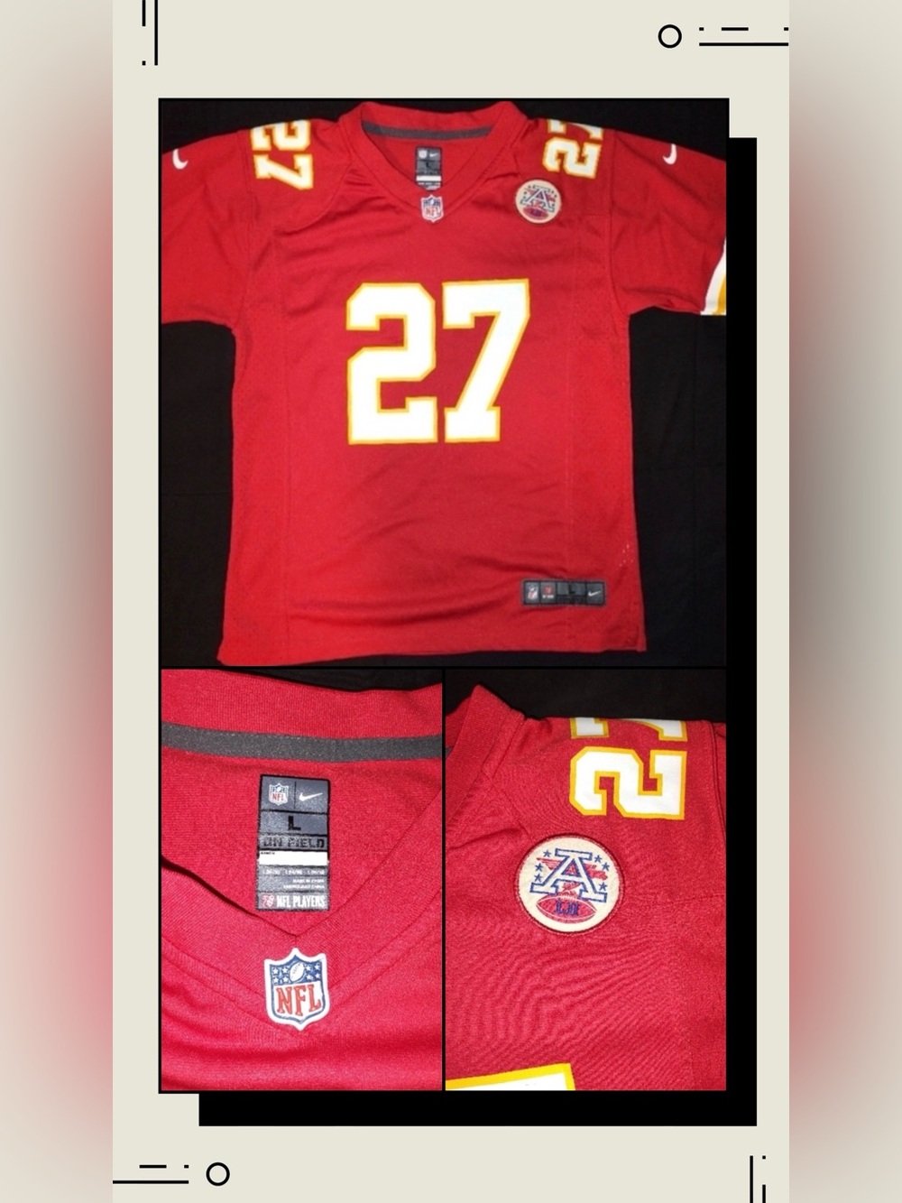 Kansas City Chiefs Authentic Red Nike ONFIELD Throwback Home NFL Football Jersey